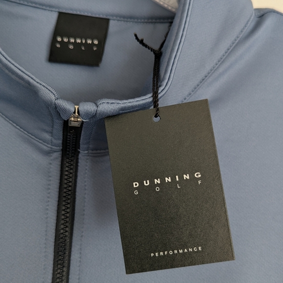 NWT Dunning Golf Men's Player Jersey Performance Quarter Zip Vest Sz XL - Picture 4 of 11